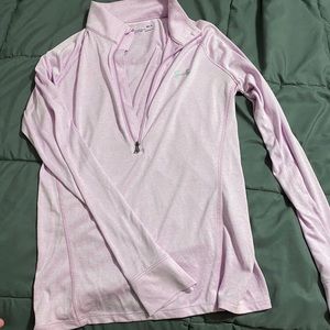 Light purple zip pullover